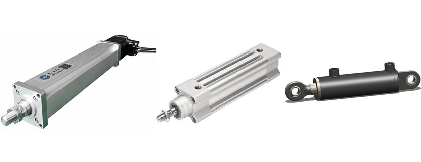 electric, hydraulic pneumatic cylinder comparison