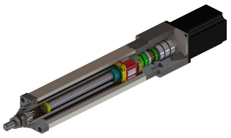 Long life precision electric cylinder